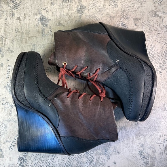 rag & bone Odval Two-Tone Desert Wedge Boots - Picture 7 of 11